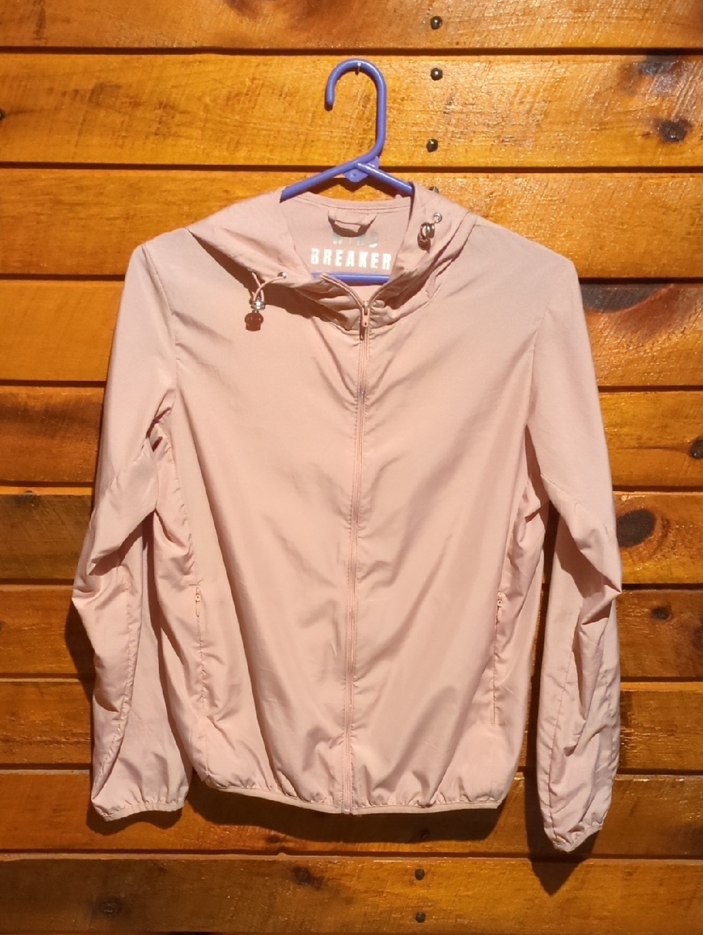 Love Tree Women's Lightweight Pink Zip-Up Hooded Jacket